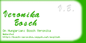 veronika bosch business card